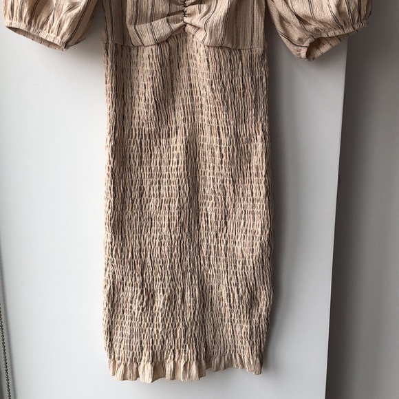 NWT Bershka Striped Smocked Mini Dress! - Picture 6 of 14
